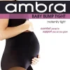 Tights-Ambra Baby Bump 15 Denier Sheer Tights Black