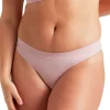 Briefs-Ambra Bare Essentials Soft Tones Recycled Nylon G String Lilac Taupe