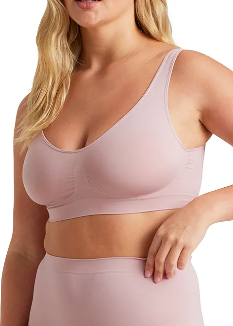 Bras-Ambra Bare Essentials Soft Tones Recycled Nylon Shaper Bra Lilac Taupe