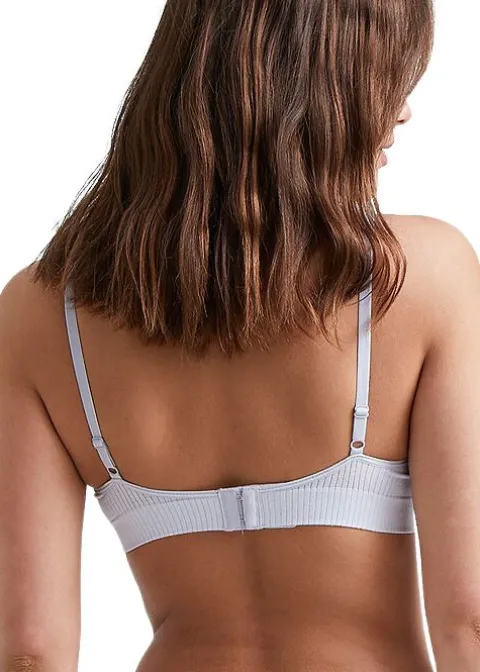 Bras-Ambra Organic Cotton Rib Longline Bra