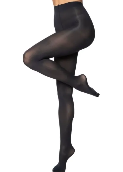 Tights-Andrea Bucci 50 Denier Recycled Yarn Opaque Tights Black