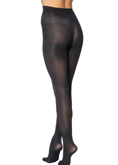 Tights-Andrea Bucci 50 Denier Recycled Yarn Opaque Tights Black