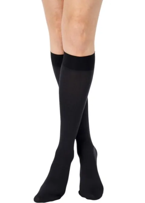 Knee Highs-Aristoc 80 Denier Opaque Smooth Knee Highs Black