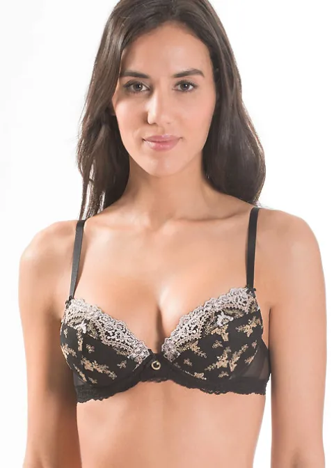 Bras-Aubade Belle D Ispahan Plunge Bra Or Noir