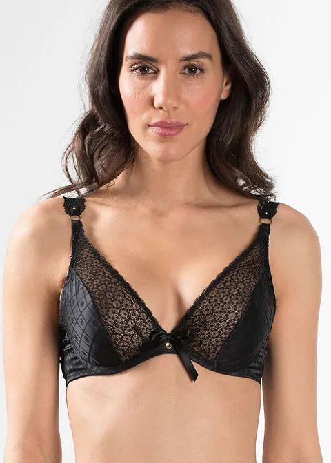 Bras-Aubade Femme Plunging Triangle Bra Black