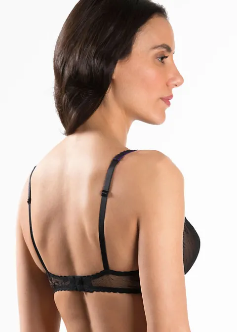 Bras-Aubade Femme Romantique Comfort Plunge Triangle Bra Noir Venus