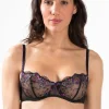 Bras-Aubade Femme Romantique Half Cup Bra Noir Venus