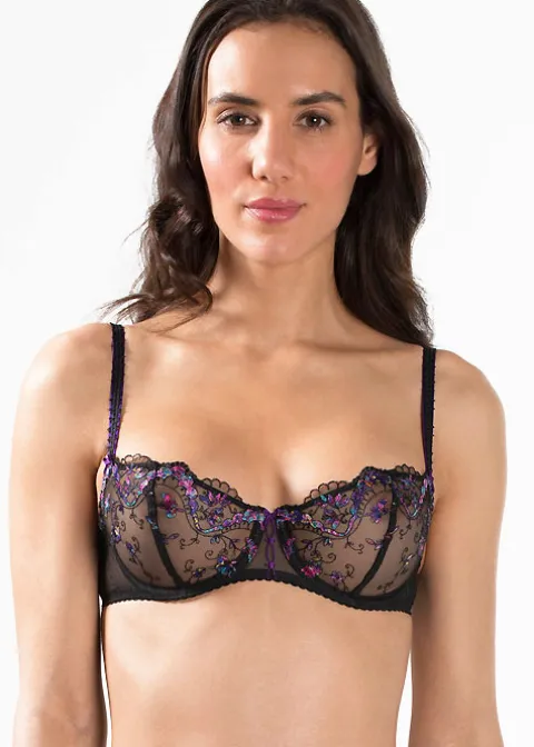 Bras-Aubade Femme Romantique Half Cup Bra Noir Venus