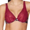 Bras-Aubade Fleurs De Plaisir Triangle Plunge Bra Fleurs Ebene