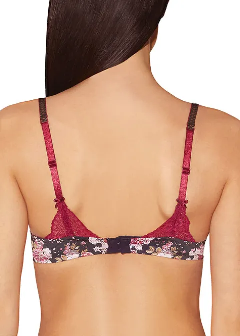 Bras-Aubade Fleurs De Plaisir Half Cup Bra Fleurs Ebene