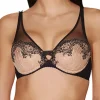 Bras-Aubade Passion Nocturne Triangle Plunge Bra Natural Black