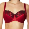 Bras-Aubade Precieux Amour Comfort Full Cup Bra Rouge Black