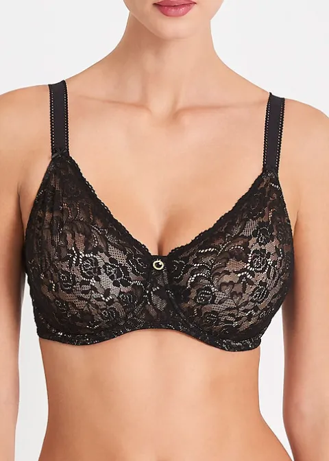 Bras-Aubade Rosessence Comfort Full Cup Bra Black