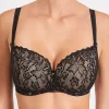 Bras-Aubade Rosessence Moulded Half Cup Bra Black