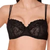 Bras-Aubade Wandering Love Balconette Bra Black