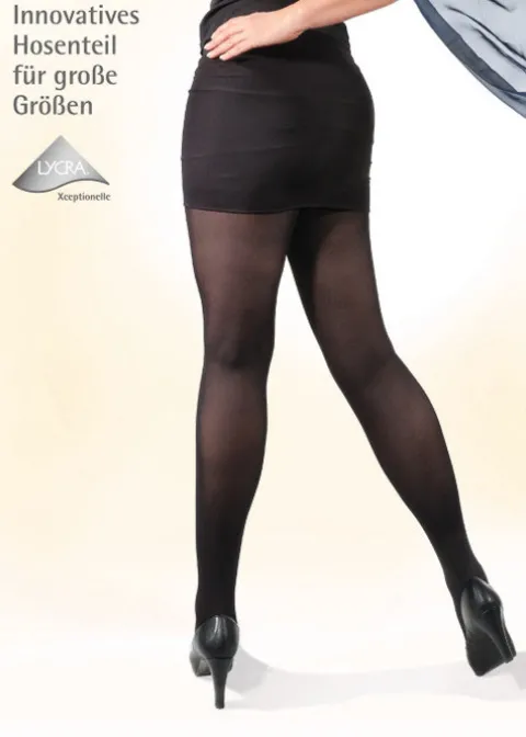 Tights-Bahner Plus Line 80 Denier Support Opaque Tights