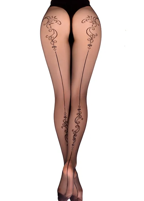 Tights-Ballerina Persephone Sparkle Backseamed Tights