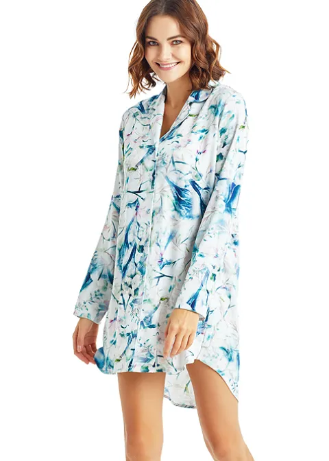 Nightwear-Blackspade Blooming Flower Nightshirt Blooming Print