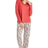 Pyjamas-Blackspade Long Pyjama Set Mineral Red