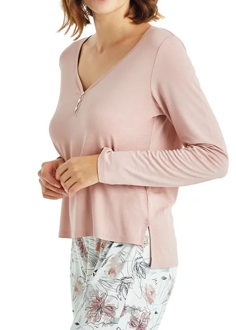 Pyjamas-Blackspade Nature Lover Long Pyjama Set Soft Pink