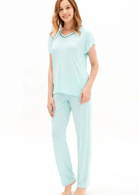 Pyjamas-Blackspade Point Dot Pyjamas Mint Point