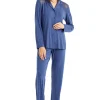 Pyjamas-Blackspade Sapphire Magic Button Long Pj Set Indigo