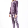 Pyjamas-Blackspade Velvet Long Pyjama Set