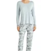 Pyjamas-Blackspade Winter Vibes Cuffed Long Pj Set Winter Grey