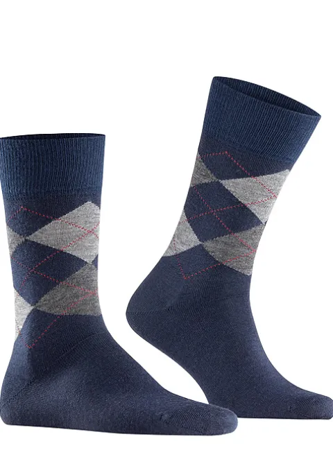 Socks-Burlington Edinburgh Socks Dark Navy