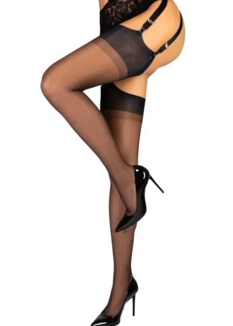 Stockings-Cervin Capri 15 Stockings Black