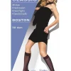 Knee Highs-Cette Boston 30 Semi Opaque Plus Size Knee Highs Black