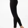 Tights-Cette Thermal Fleece Lined Footless Tights Black