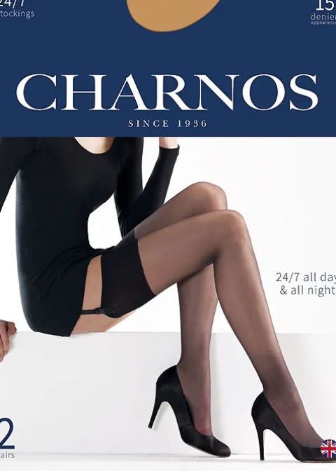 Stockings-Charnos 24/7 Sheer Stockings 2 Pair Pack