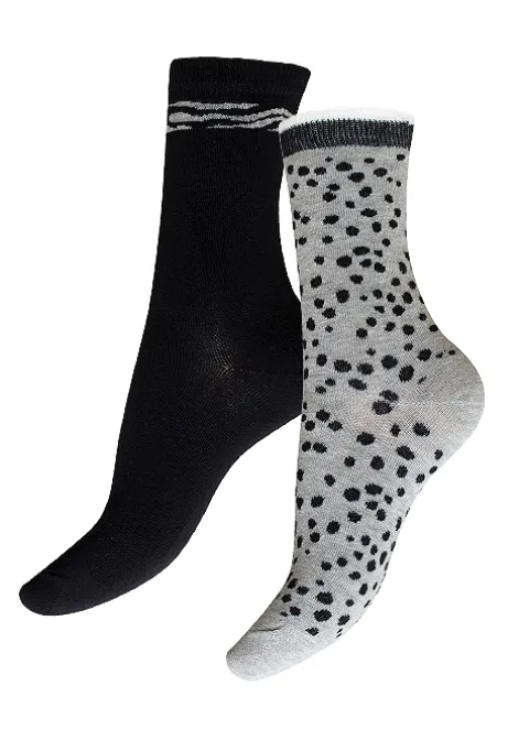 Socks-Charnos Organic Cotton Animal Print Socks 2Pp