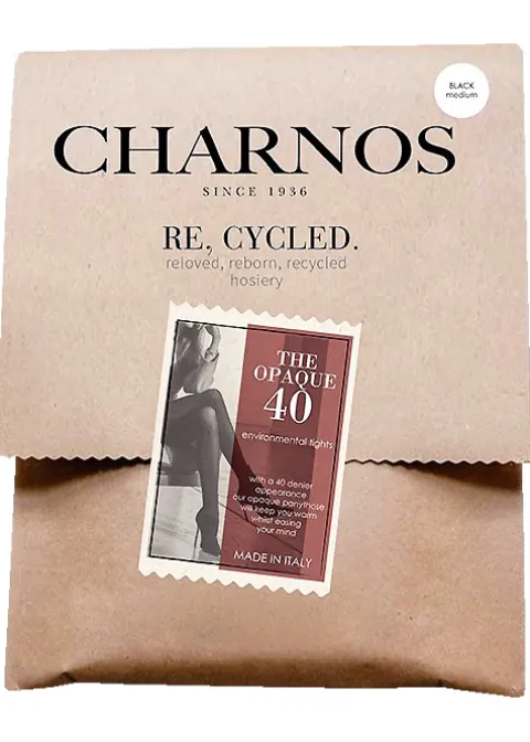 Tights-Charnos Re Cycled Opaque 40 Tights Black