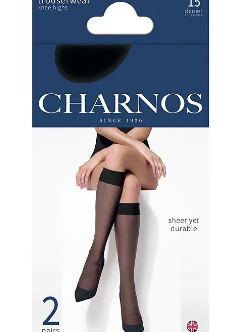 Knee Highs-Charnos Sheer Knee Highs 2 Pair Pack