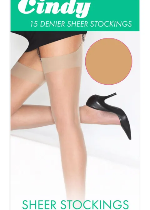 Stockings-Cindy 15 Denier Sheer Stockings Diamond