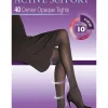 Tights-Elbeo Active Firm Support 40 Denier Opaque Tights Cafe Creme