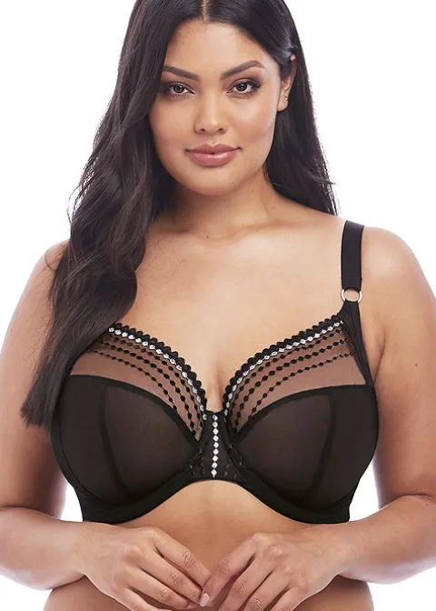 Bras-Elomi Matilda Underwired Plunge Bra Black