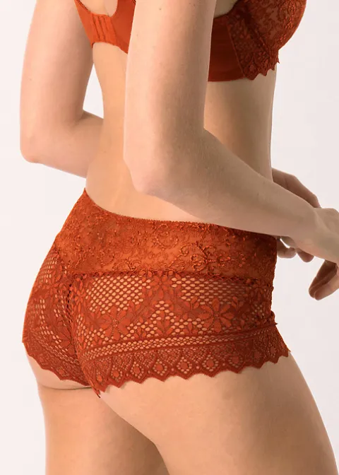 Briefs-Empreinte Cassiopee Lace Shorty Tangerine