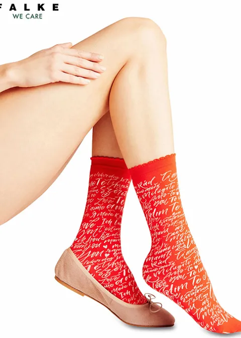 Socks-Falke Love Letter Socks Scarlet