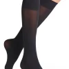 Knee Highs-Falke Pure Matt 50 Sensitive Top Woman Knee High