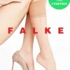 Knee Highs-Falke Pure Matt 20 Sensitive Top Knee Highs 2 Pair Pack Powder