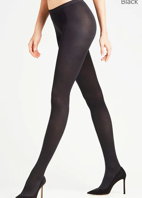 Tights-Falke Sensual Cotton 80 Denier Tights Cigar