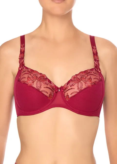 Bras-Felina Belle Jolie Underwired Bra Red Berry