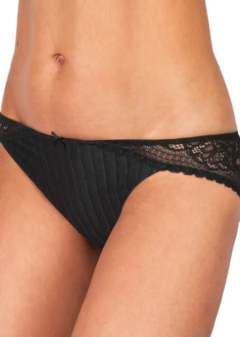 Briefs-Felina Conturelle Illusion Mini Brief Black