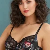 Bras-Felina Conturelle Midnight Flowers Underwired Bra Black