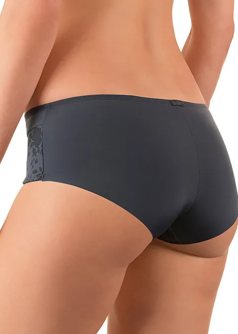 Briefs-Felina Conturelle Solid Flower Shorty Brief Crabon Black