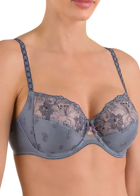 Bras-Felina Conturelle Wild Lily Underwired Bra Smoky Blue