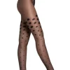 Tights-Fiore Natalie Polker Dot Tights Black